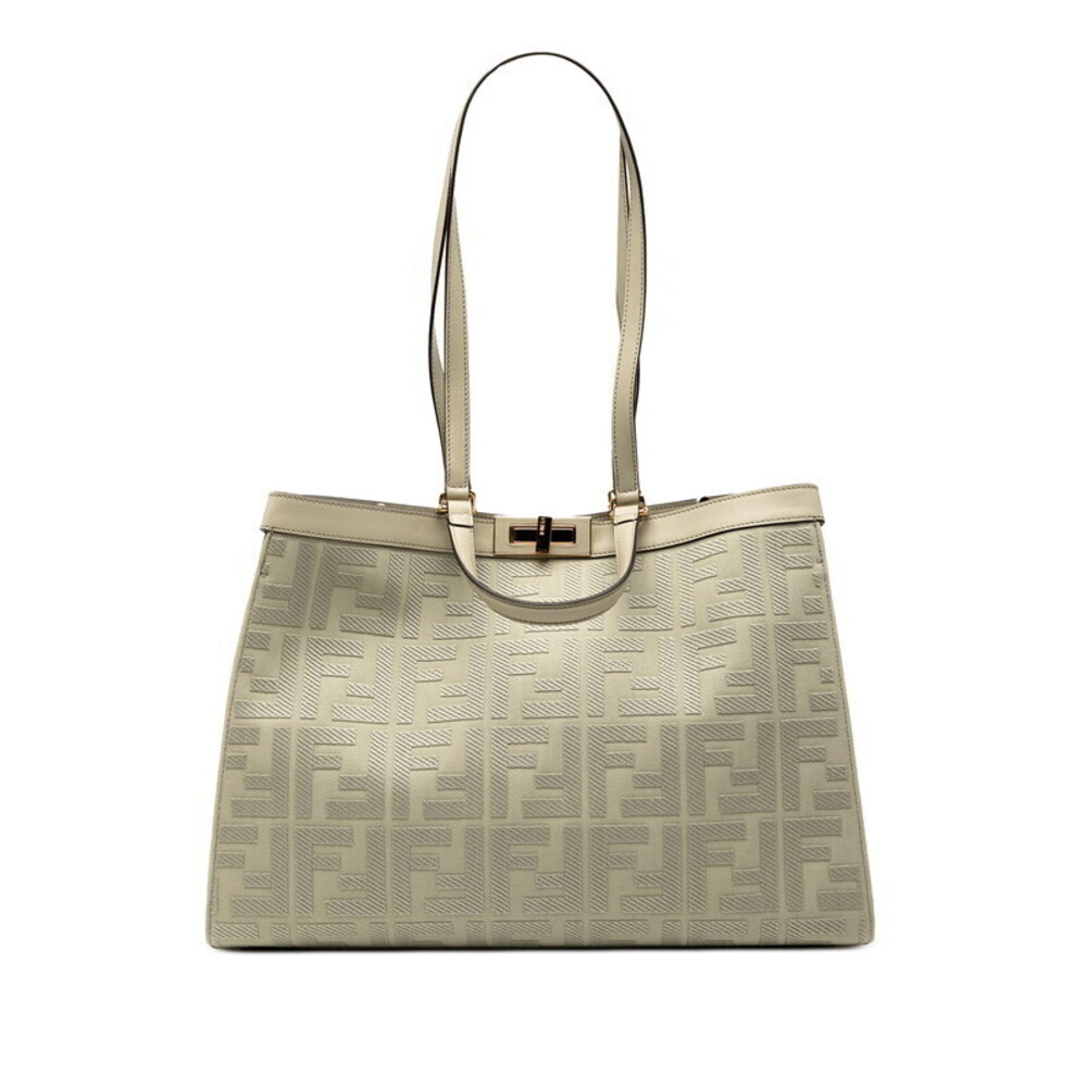 Fendi Zucca Tote Bag Shoulder Green Tea